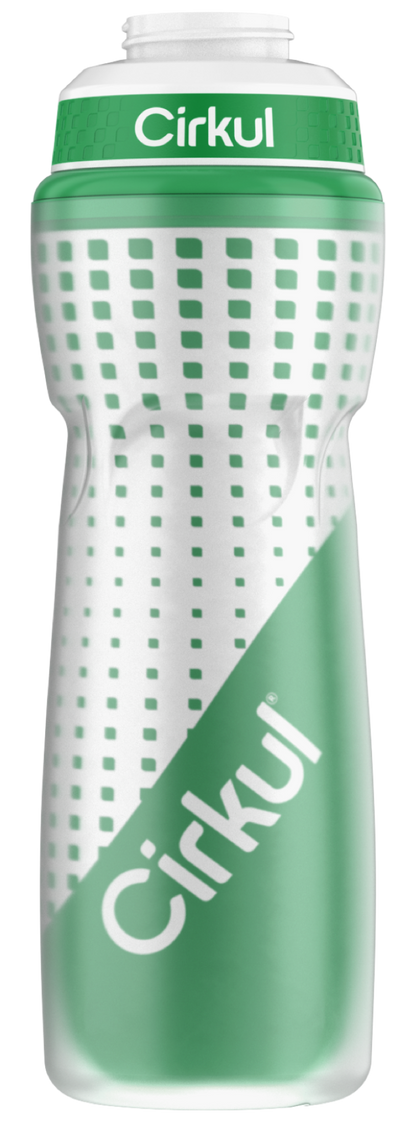 22oz. Insulated Squeeze Plastic Bottle & Sport Lid